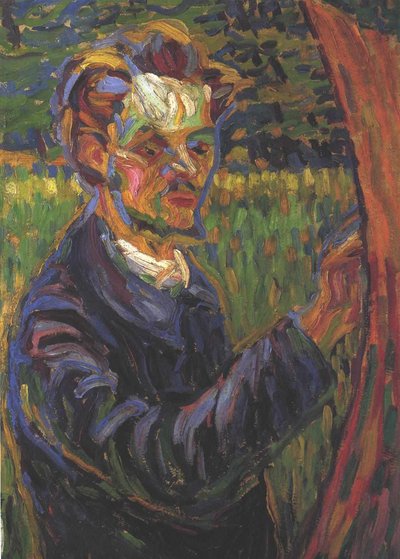 Erich Heckel at the Easel by Ernst Ludwig Kirchner